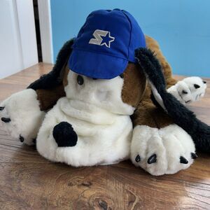 VTG? Starter Brand Plush Hound Dog Stuffed Animal Blue Hat Extremely Rare HTF **